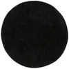 Image de benuta Basic Tapis Poils Long Soho - Noir 160 cm Rond - Doux Minimaliste - Lavable - Nettoyage Facile - Compatible avec Chauffage au Sol - pour Chambre, Couloir, Salle à Manger