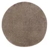 Image de benuta Basic Tapis Poils Long Soho - Taupe 80 cm Rond - Doux Minimaliste - Lavable - Nettoyage Facile - Compatible avec Chauffage au Sol - pour Chambre, Couloir, Salle à Manger