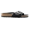 Image de Birkenstock pour femme. 1006523 Sandales en Cuir Madrid (Ajustement Étroit) noir (36), Plat, Aucun, Casuel