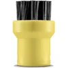 Image de Kärcher 28632640 Set de brosse ronde accessoire pour nettoyeurs vapeur, Noir/Jaune