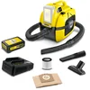 Image de Kärcher 18 V Aspirateur Multifonction sans fil WD 1 Compact Battery Set, Batterie 18 V/2,5 Ah et Chargeur Rapide Inclus, Eau et Poussière, Filtre Cartouche, Taille Cuve : 7 l, Puissance : 230 W