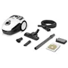 Image de KÄRCHER Aspirateur VC 2, avec Sacs Filtrants en Feutre, Puissance d'Aspiration : 700W, Champ d'action : 7,5m, Poids : 5,1kg, Filtre HEPA 13, Buse pour Sols et Fentes Commutable, Brosse pour Meubles