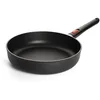 Image de Woll Eco Lite QXR Poêle à frire haute induction Ø 28 cm Hauteur 7 cm Poignée amovible Compatible avec tous types de plaques de cuisson Sans PFAS 100 % aluminium recyclé Passe au four Noir