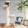 Image de Natural Paradise Arbre à chat Jasmine XXL | Grand arbre à chat | Diamètre : 27 cm | Hauteur : 219 cm | Crème