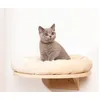 Image de natural PARADISE Lit Mural Dahlia - Lit Rond pour Chat avec Bord Confortable et Fixation Velcro - Diamètre : 48 cm (crème) (crème, 1)