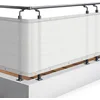 Image de Sol Royal Brise Vue Balcon Extérieur PES SolVision PB2 90x500 cm Blanc   Brise Vent Terrasse avec  illets, Cordons, Résistant à l'eau & aux Intempéries   Cache Balcon 160 g/m² avec Protection UV