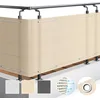 Image de Sol Royal Brise Vue Balcon Extérieur 90x300 cm HDPE SolVision HB2   Protection Opaque pour Balcon Terrasse, Résistant à l'eau & aux Intempéries   Cache Balcon Creme avec Protection UV, Cordon