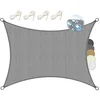 Image de Sol Royal Voile d'Ombrage Rectangulaire 3x4m Imperméable PES SolVision PS9   Toile Protection Solaire et UV pour Pergola avec Fixation   Brise Vue Gris pour Patio, Terrasse, Balcon & Jardin