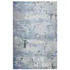 Image de wecon home Tapis à poils courts vintage - Idéal pour le salon et la chambre à coucher - Très facile d'entretien - Radiate (190 x 230 cm, bleu gris)