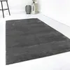 Image de Tapis à poils courts - Tapis rond - Couleur unie - Doux et moelleux - Antidérapant - Moderne - Idéal pour le salon, la chambre à coucher, la chambre d'enfant - LAGO (200 x 290 cm, gris anthracite)