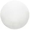 Image de Tapis rond en fourrure synthétique - Couleur unie - Doux et moelleux - Facile d'entretien - Idéal pour le salon, la chambre à coucher, la chambre d'enfant - Villa Rosso (rond de 200 cm, blanc crème)