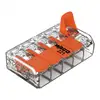 Image de Lot de 25 bornes WAGO 221 Mini 5x4mm² à leviers souple & rigide