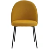 Image de Mobel - 2 chaises Taylor moutarde, pieds noirs - 49,5x47,5x84cm OS