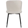 Image de Mobel - 2 chaises Sit&Chairs revêtement blanc, pieds noirs mats - 48x59x83cm OS
