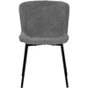 Image de Mobel - 2 chaises Sit&Chairs revêtement gris, pieds noirs mats - 48x59x83cm OS