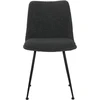 Image de Mobel - Sit - Lot de 2 chaises Sit&Chairs housse noire, pieds noirs mats - 58,5x46x83cm OS