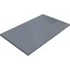 Image de Duschwanne Hüppe EasyFlat Mineralguss anthrazit matt 1200x900x30 mm Ablauf:kurze Seite