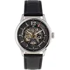Image de Carl von Zeyten Montre analogique Automatique pour Homme avec Bracelet en Cuir CVZ0080BKS, Argent/Noir