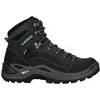 Image de Lowa Femme Renegade GTX Mid Wide Chaussures, Asphalt-türkis, 38