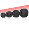 Image de Physionics® Lot de 2 disques d'haltères, 2,5/5/10/15 kg, diamètre 30 mm, en plastique, noirs, pour haltères, longues, haltères courtes (2 x 15 kg)