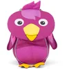 Image de Affenzahn Petit Ami Sac à dos ergonomique pour enfants de 1 à 3 ans, réfléchissant avec tire-langue et étiquette nominative Oiseau - Lilas