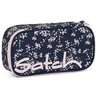 Image de satch Trousse très grand avec séparateur, poche zippée, porte-stylos, emplacement pour équerre, fenêtre pour emploi du temps Bloomy Breeze - Bleu Foncé