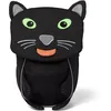 Image de Affenzahn Petit Ami Sac à dos ergonomique pour enfants de 1 à 3 ans, réfléchissant avec tire-langue et étiquette nominative Panthère noire - Black
