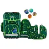 Image de ergobag cubo Light Set Cartable Ergonomique, Ultra léger, Set de 6 pièces, 780 g Beartastic - Vert