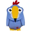 Image de Affenzahn Petit Ami Sac à dos ergonomique pour enfants de 1 à 3 ans, réfléchissant avec tire-langue et étiquette nominative Toucan - Bleu