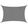 Image de AMANKA Voile d'ombrage UV - 6x4m HDPE Rectangulaire Protection Solaire Toile de Jardin Balcon Gris
