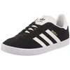 Image de adidas Mixte Gazelle J Baskets, Noir Core Black Ftwr White Gold Metallic, 38 EU
