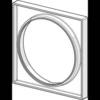Image de Rallonge de rosette Hansa HANSABLUEBOX carré z toutes les rosettes Bluebox 150x150mm