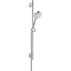 Image de Hansa, Ensemble de barre murale, ensemble de douche, jet de base, support mural, outil de montage, douchette, tuyau, curseur, barre de 720 mm, diamètre du pommeau de douche : 95 mm, douchette à main 3