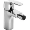 Image de Hansa 45341103 45073283 Mitigeur de bidet/Lavabo Batterie d'assise DN15 | Rotule avec mousseur, mitigeur (Métal) et vidage | 6 L/min, portée : 106 mm