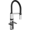 Image de Hansa Robinet de cuisine infrarouge HANSAFIT Hyb., extractible, noir, bec 200, chromé