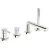 Image de Hansa HANSADESIGNO Style Mitigeur de bain, 4 trous, saillie 190mm, 53122063