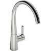 Image de Hansa Mitigeur monotrou HANSADESIGNO Style ND, acier inox, pivotant, bec 219 mm, chrome