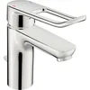 Image de Hansa Hansaclinca Mitigeur de lavabo, saillie 114 mm, avec tirette, levier 167 mm, chromé, 45012186