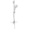 Image de Hansa Hansabasicjet Style Set de douche à barre murale, montage mural, 3 jets, 720 mm, chromé