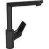 Image de Hansa Mitigeur monocommande HANSATWIST acier inox, pivotant, bec 193 mm, mat-noir