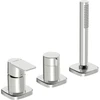 Image de Hansa Kit de montage complet HANSASTELA robinet baignoire 3 trous + Br-EHM, rotatif, chrome