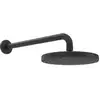 Image de Hansa HANSABASICJET Pomme de douche murale Anti-calcaire, 1 jet, H 348 mm, mat-noir