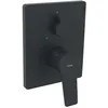 Image de Hansa Hansatwist Mitigeur de bain et douche, kit de finition, encastré, rosace carrée, 8984908, Couleur: Noir mat
