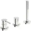 Image de Hansa HANSAVANTIS Style Set de montage complet Mitigeur bidet 3 trous, rosace ronde, chrome