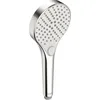 Image de HANSA Viva Pommeau de douche large avec 3 types de jet I Douchette à main Douche à main | Bouton poussoir inverseur I Fonction anti-calcaire I Pommeau de douche 110 mm de diamètre | Raccord standard