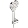 Image de Hansa HANSAVIVA Ensemble de Douchette, Douchette 3 Jets, Flexible de Douche 1250mm, Chrome, 44170120