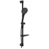 Image de HANSA HANSAVIVA Garniture de barre murale, 766mm, avec Handbrausen à 3 jets, y compris flexible de douche, porte-savon, 4416021033, Couleur: noir mat