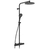 Image de HANSA HANSAVIVA Mitigeur de douche à effet pluie, Thermo Cool, MagShelf, avec thermostat, hauteur 1190mm, 6515920133, Couleur: noir mat