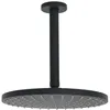 Image de Hansa HANSAVIVA Douche de tête, ronde, diamètre 250mm, 1 jet, montage au plafond, 442702, Couleur: noir mat