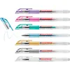 Image de edding 2185 Roller à encre gel - blanc, or, argent, bleu, vert, rose, violet - étui de 7 -,7 mm - stylo gel pour écrire, dessiner, pour mandalas, bullet journals - roller gel, stylo roller